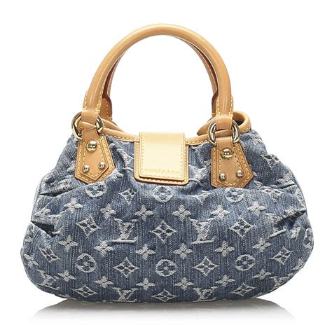 louis vuitton vintage denim bag|vintage Louis Vuitton tote bag.